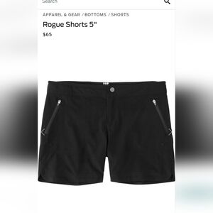Title Nine Rogue Shorts, Black, Size 12